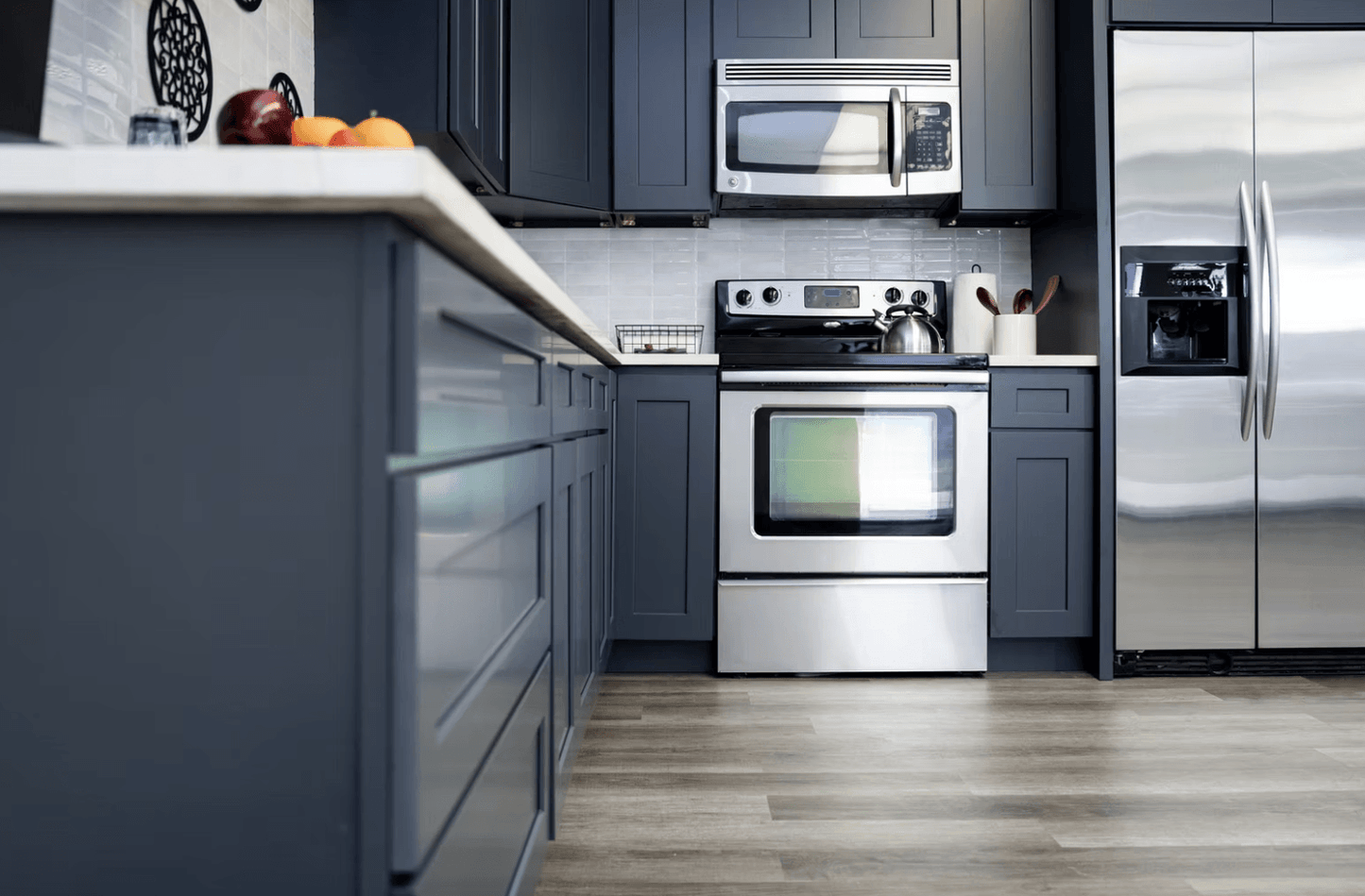 Cyber Gray Custom Kitchen Cabinets
