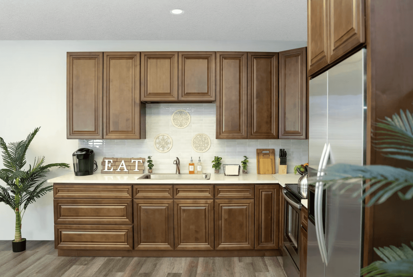 Dark Caramel Kitchen Cabinets - Joplin,MO